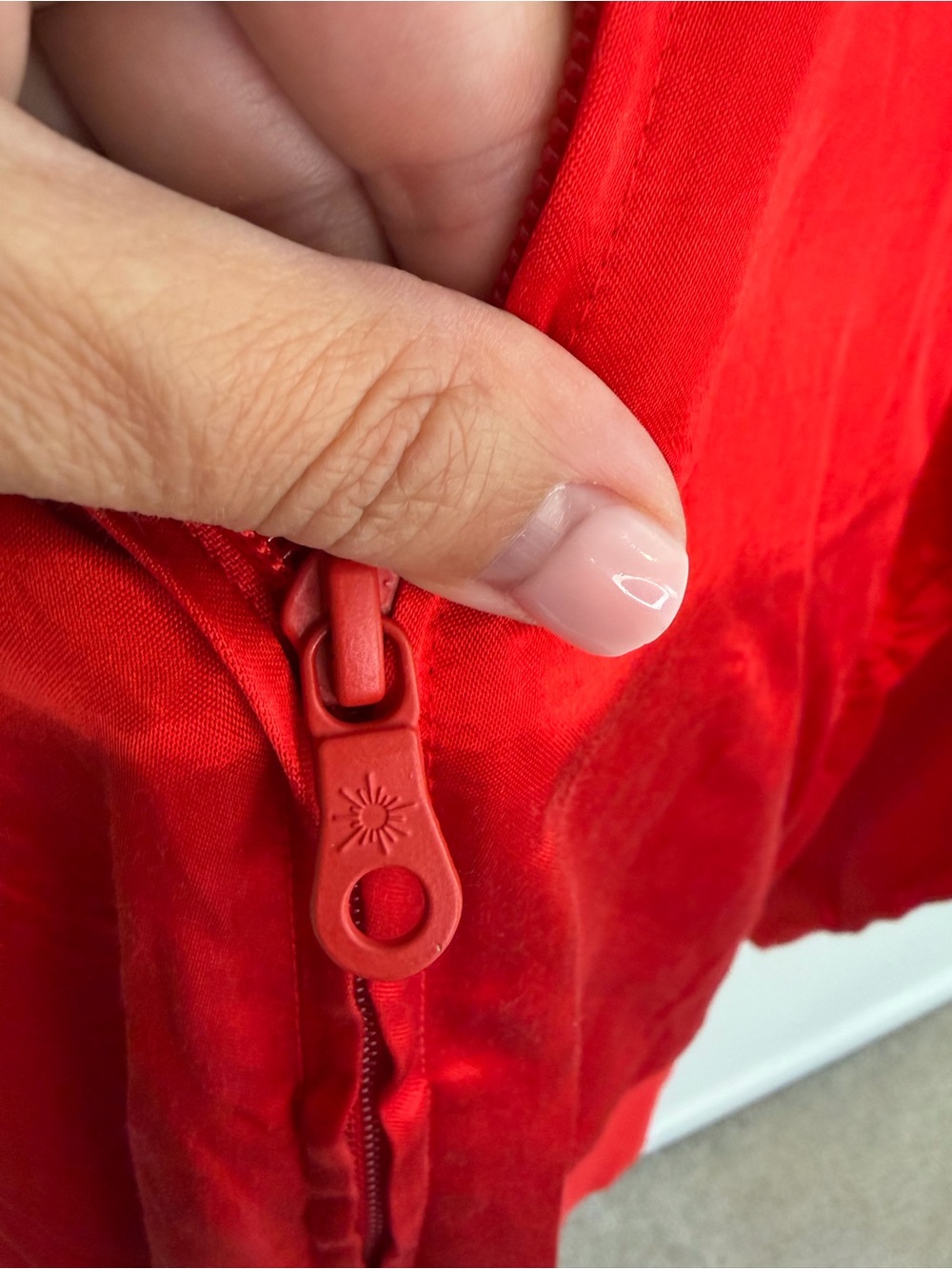 Offline by Aerie You’Re a Winner Satin Track Jacket in Red - Women's Size Medium - Picture 14 of 14
